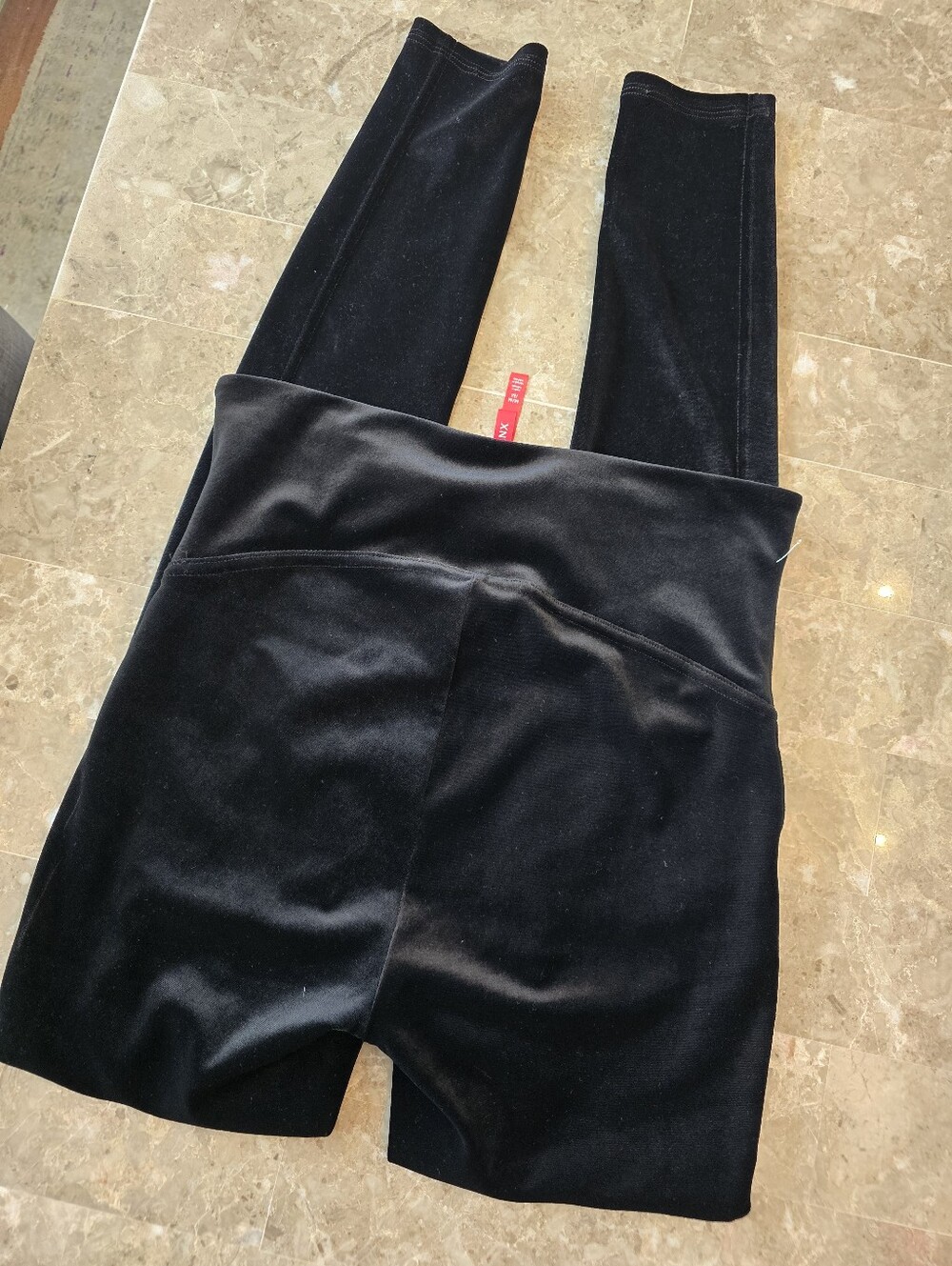 SPANX Black Velvet Sculpting Leggings Sz M - Picture 4 of 4